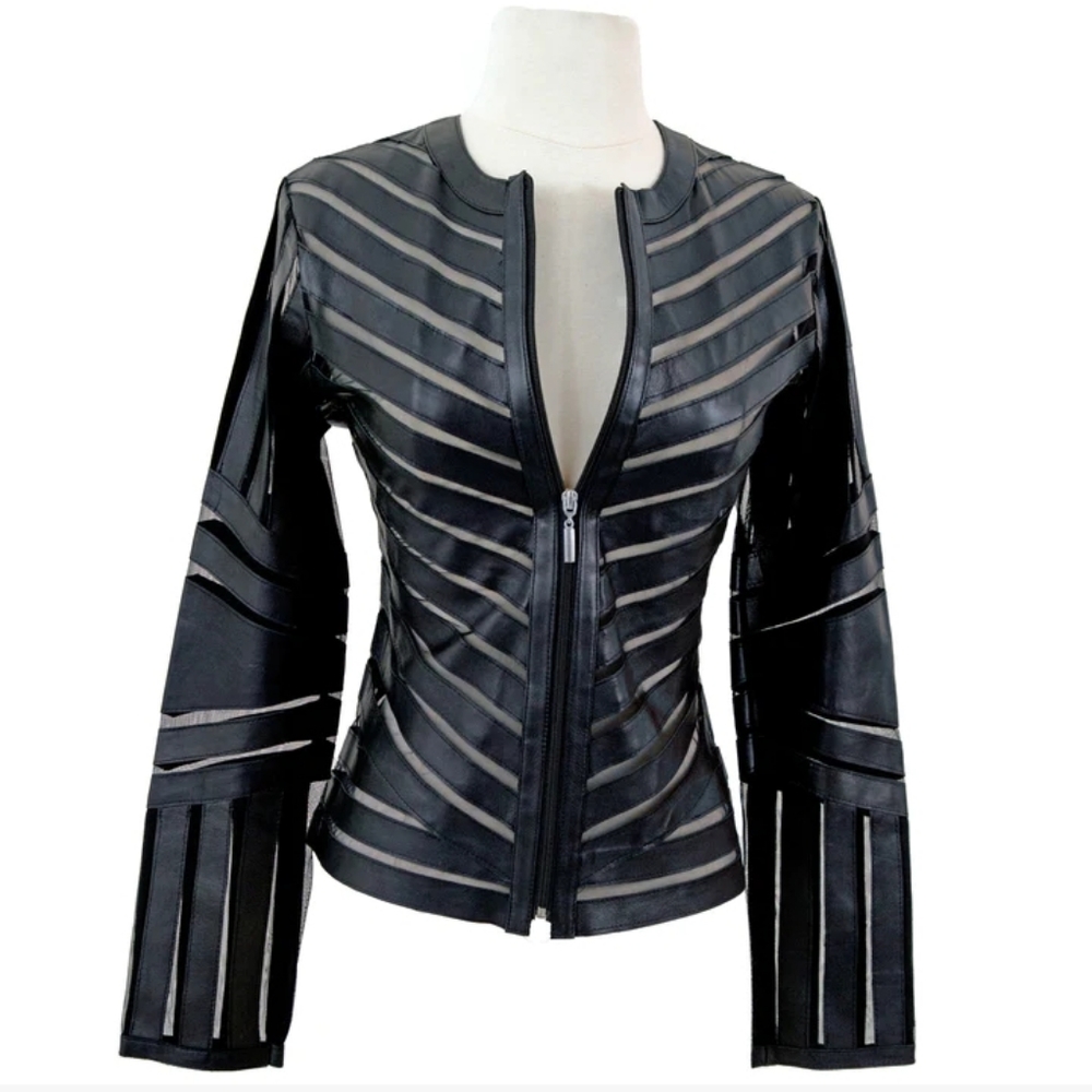 Belgin Frances Madonna Leather Jacket Sz S
